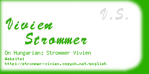 vivien strommer business card